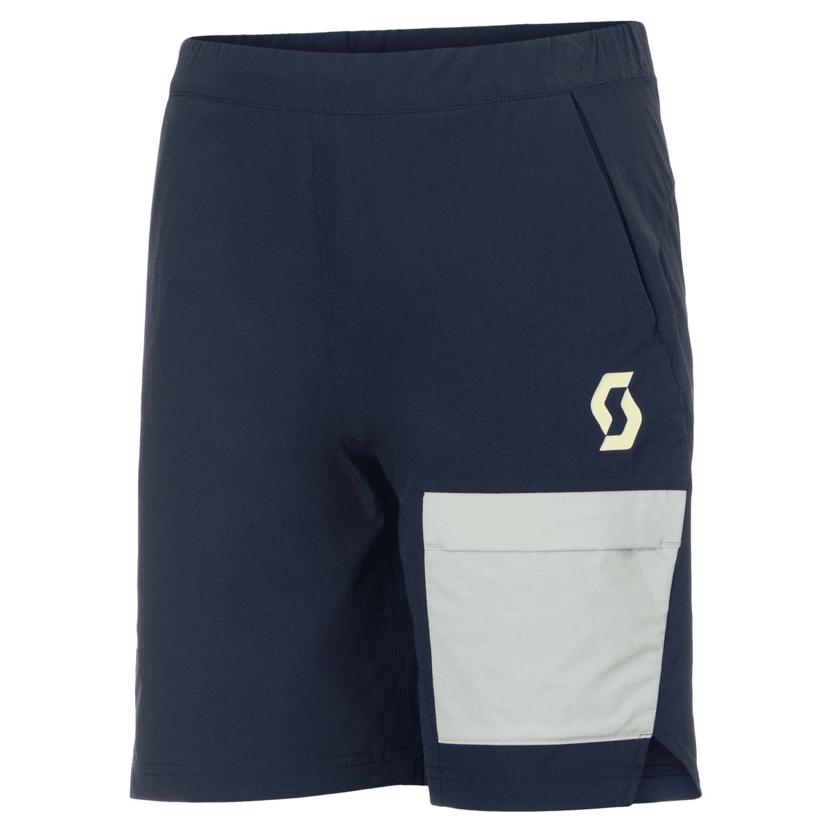 Pantalón Corto MTB Scott Explorair Light Junior Dark Blue/Spray Grey