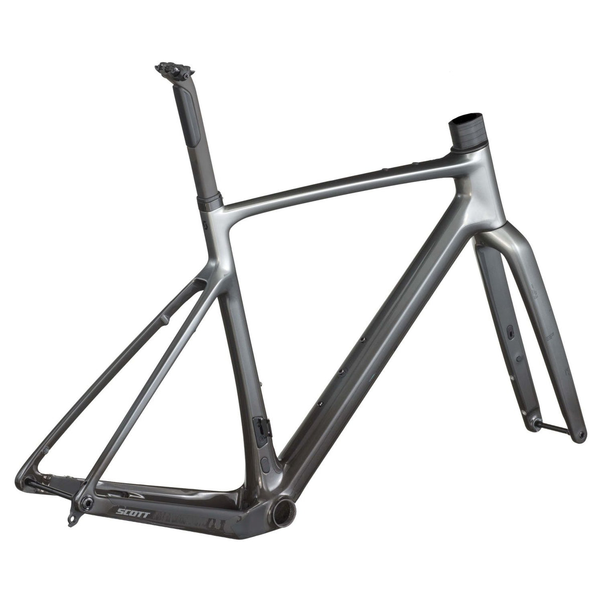 Cuadros Bicicleta Gravel Cuadro Scott Addict Gravel Team HMF 2026 Chrome Silver #2