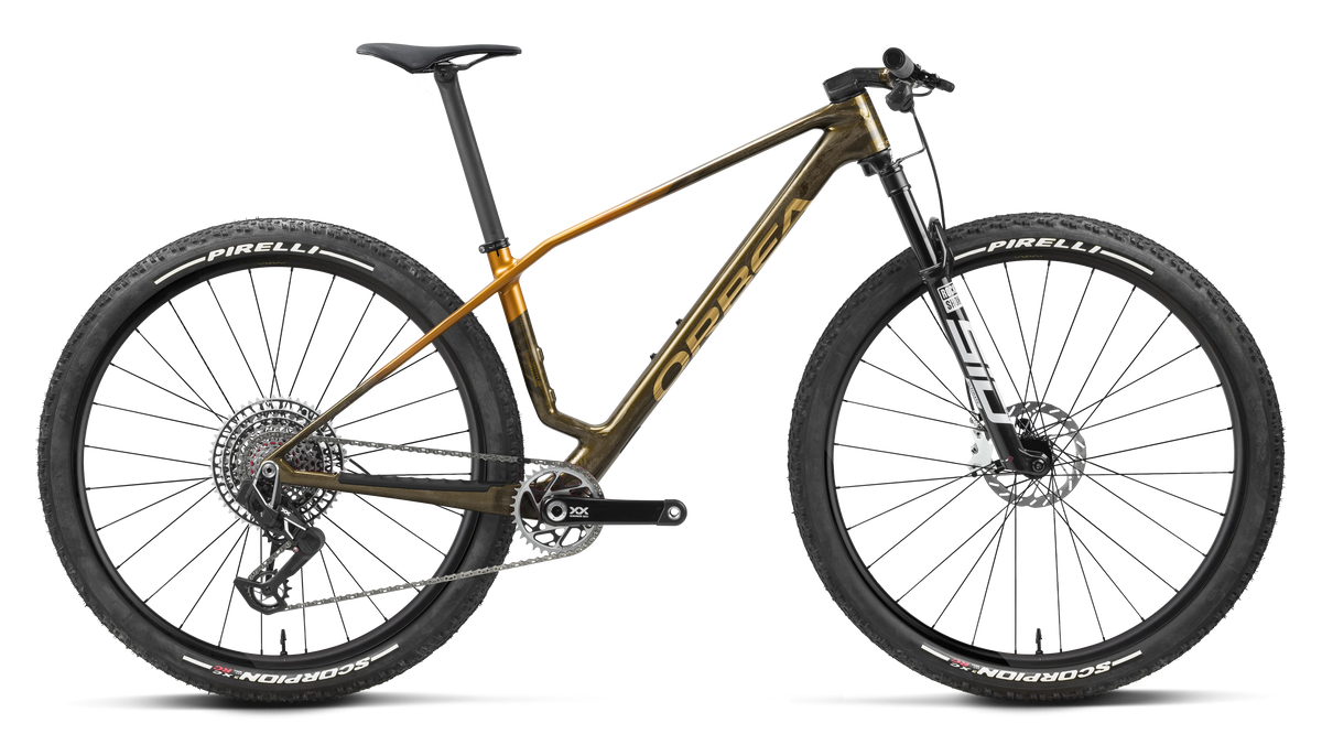 Bicicletas MTB XC Orbea Alma M-LTD 2027 Caramel Carbon View/Leo Orange Gloss