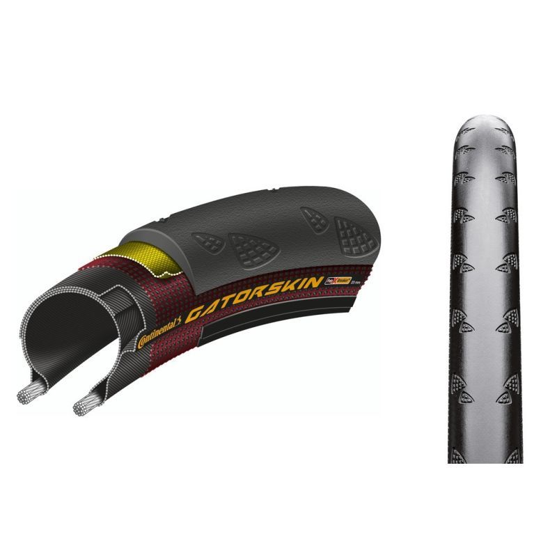 Cubierta Continental Gatorskin 700x28C Reflectante Negro