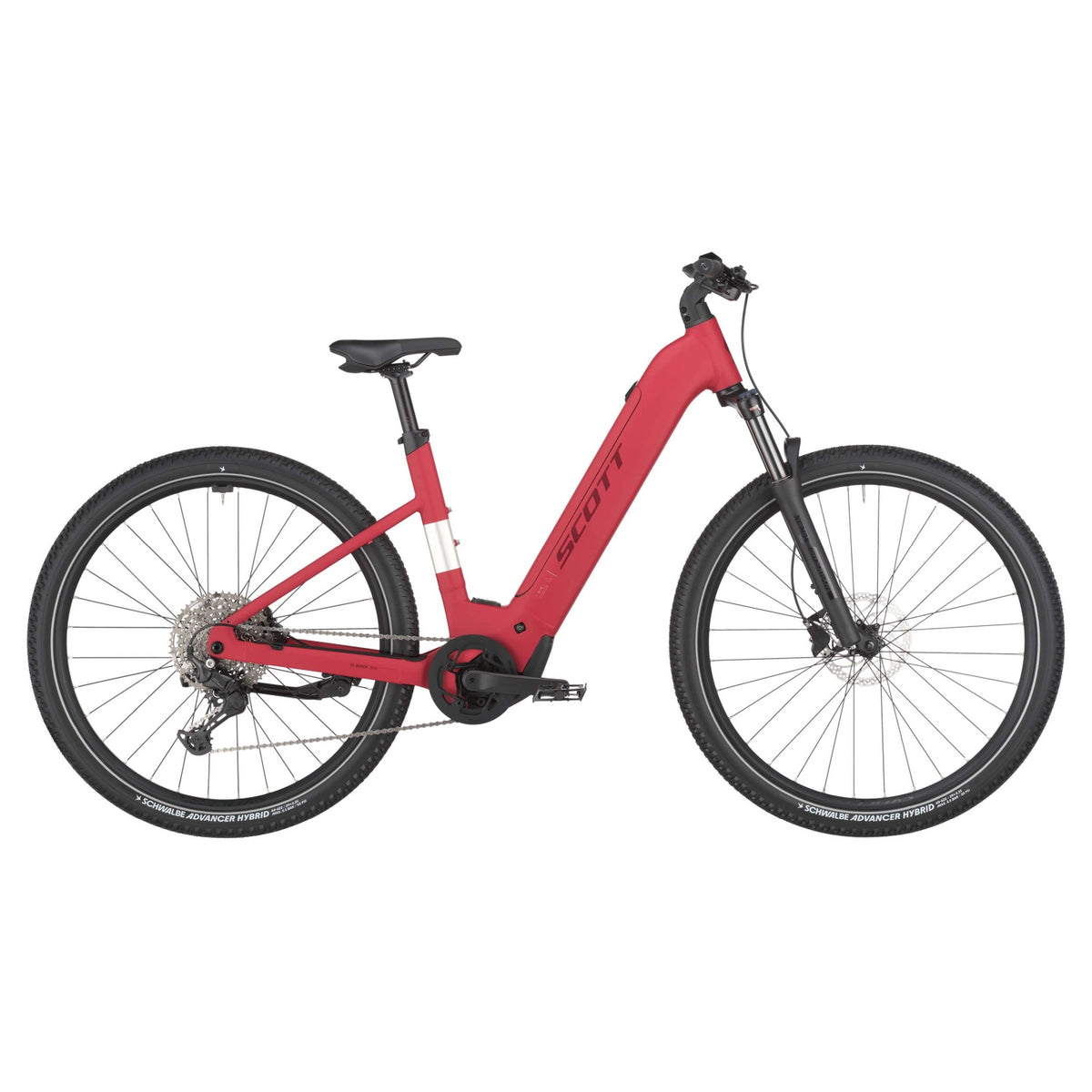 Bicicletas Eléctricas eUrbanas Scott Axis 30 Wave 2025 Raspberry Red #2