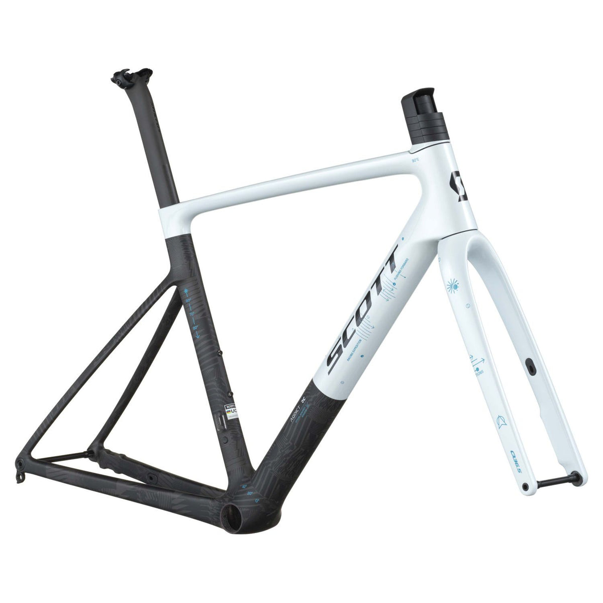 Cuadros Bicicleta Carretera Cuadro Scott Addict RC Pro HMX 2026 Cumulus White/Carbon #3