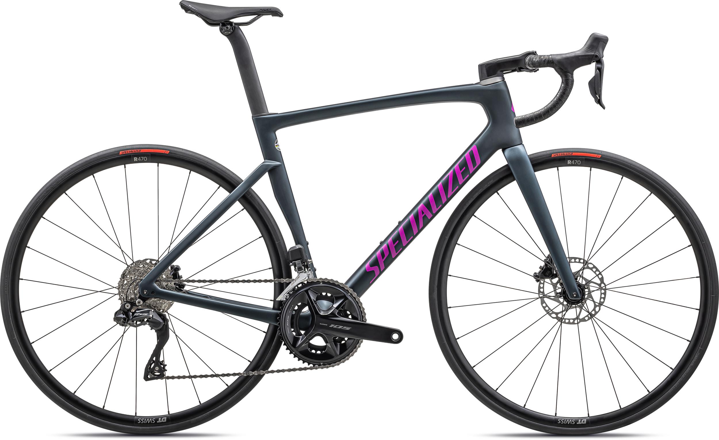 Tarmac SL7 Comp Shimano 105 Di2 Specialized 2023 Satin Metallic Deep Lake/Purple Orchid #2