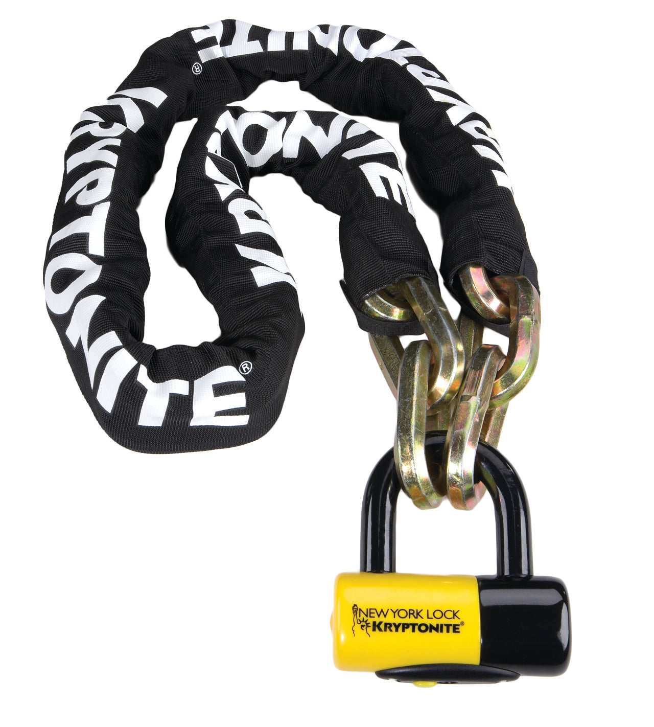 Kryptonite Cadena Antirrobo New York Fahgettaboudit 14mmx150cm Disc 15mm Negro/Amarillo