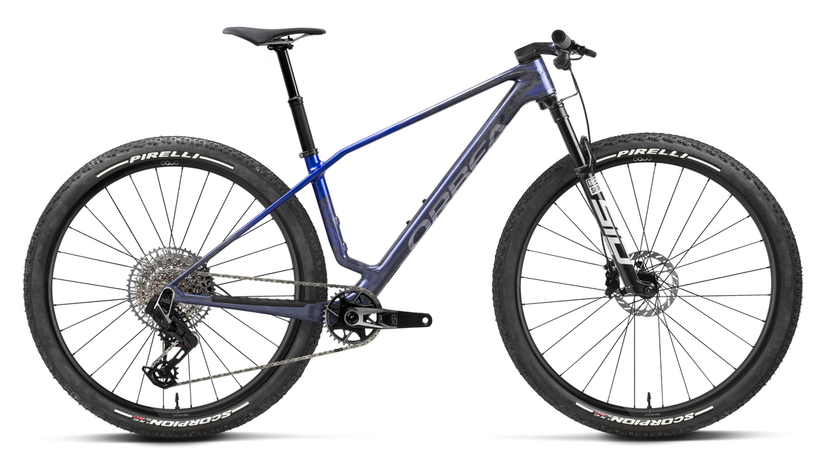 Bicicletas MTB XC Orbea Alma M-TEAM AXS 2027 Noctiluca Carbon View/Cobalt Blue Gloss